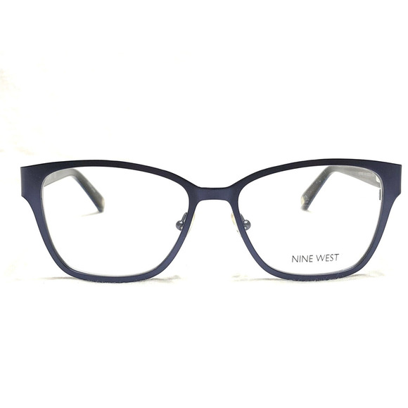 NWT Nine West NW1059-434-5216 52mm 434 Navy W-Cheetah Eyeglasses